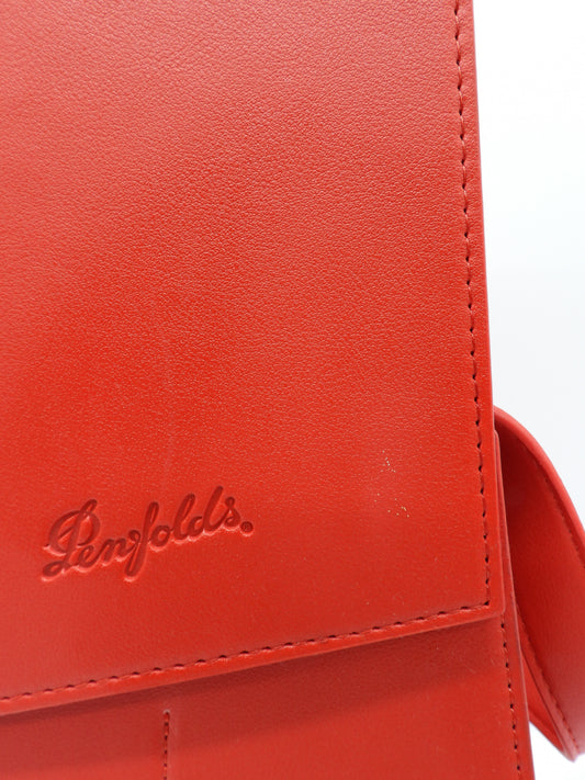 Penfolds Red Leather Wine Bottle Carrier