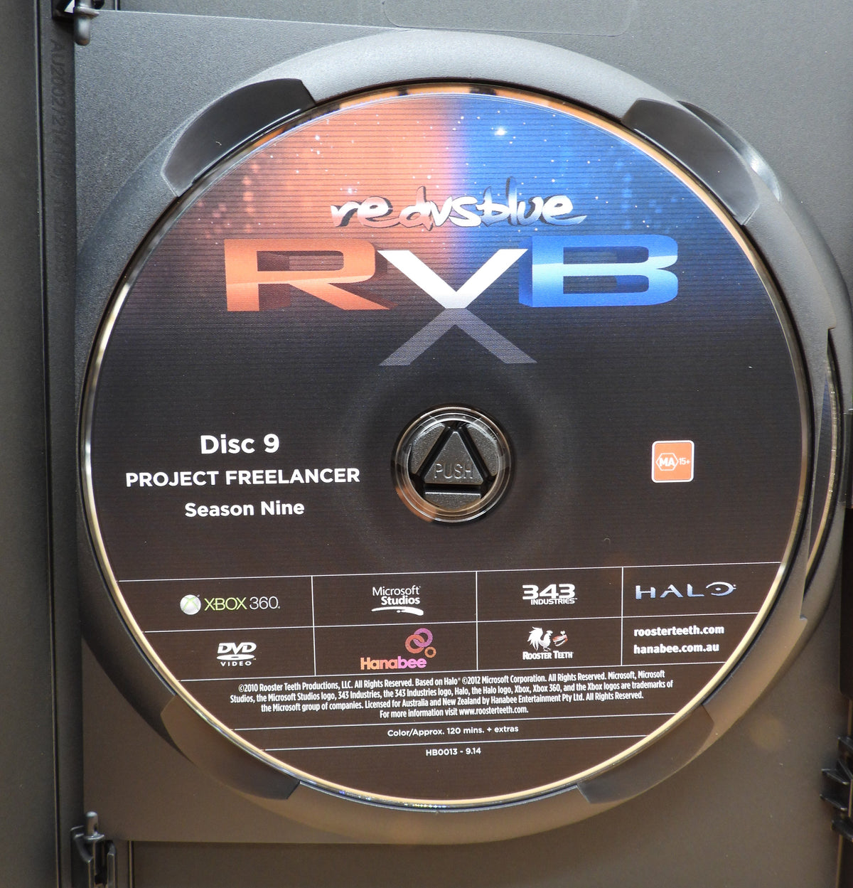 Red Vs Blue Season 9 & 10 Dvd Set Xbox 360 Rooster Teeth Game
