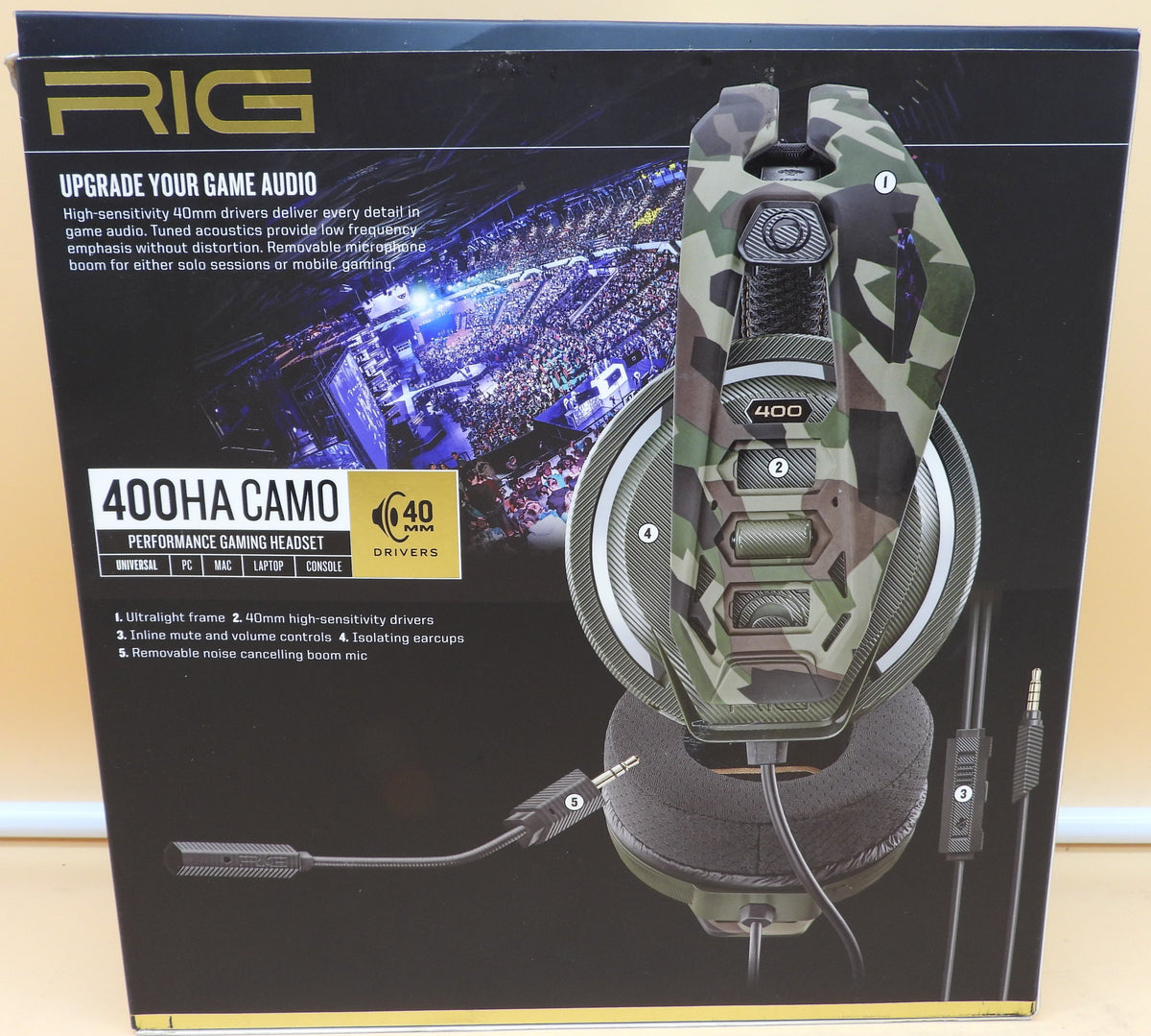 Rig 400ha Camo Gaming Headset Universal
