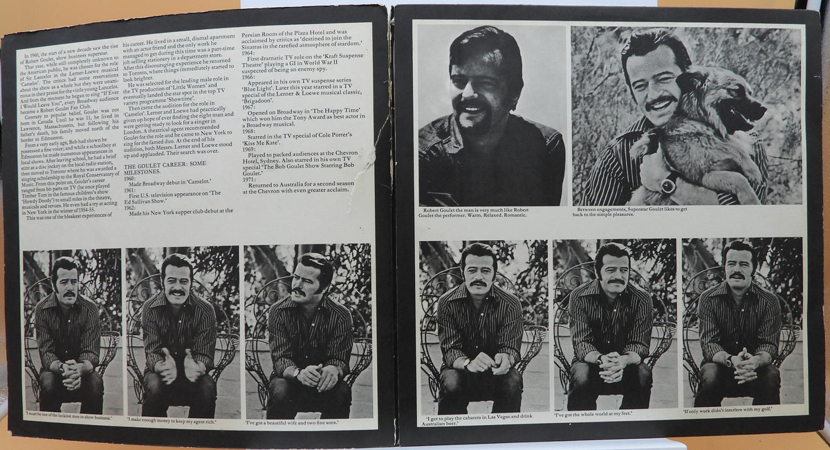 Robert Goulet With Love Vinyl Lp Gold Edge Gold 0005