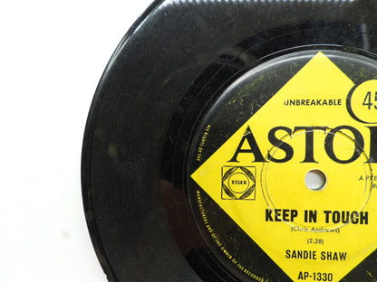 Sandie Shaw Keep in Touch / I Don't Need Anything 45 Rpm Vinyl Single Astor