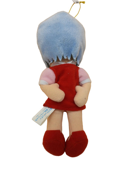 Sega Plush Doll Blue Hair Red Dress 2001