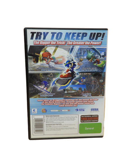 Sega Sonic Riders Pc Dvd Rom Game
