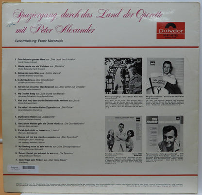 Spaziergang Durch Das Land Der Operette Vinyl Lp Peter Alexander Polydor