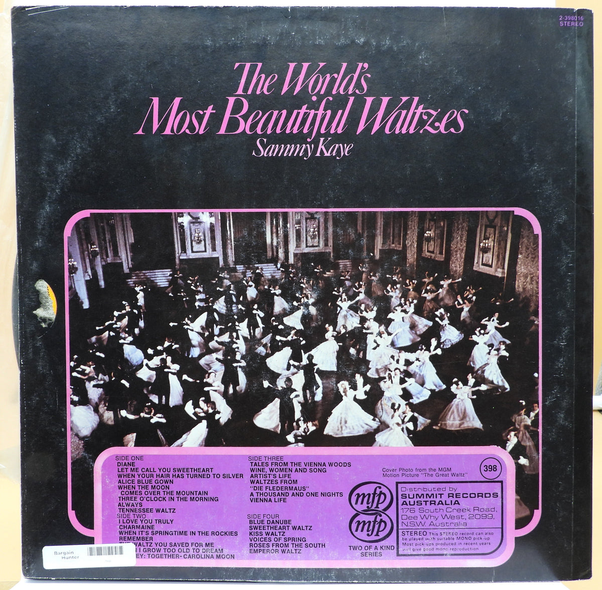 The World's Most Beautiful Waltzes 2 Record Set Vinyl Music for Pleasure Mfp