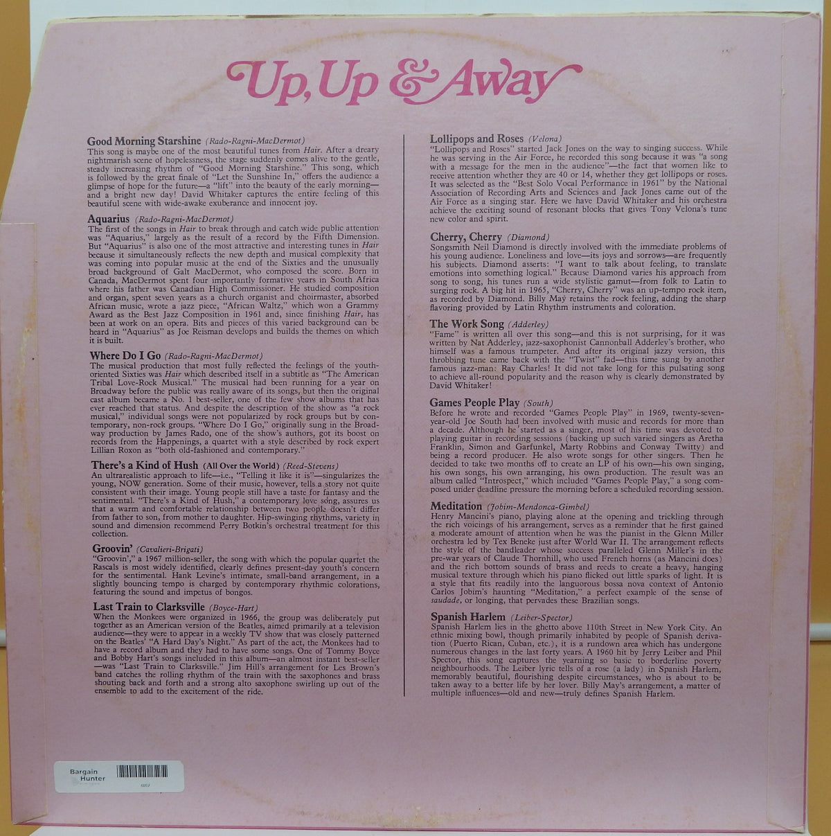 Reader's Digest Up & Away Vinyl Record Rd4 46