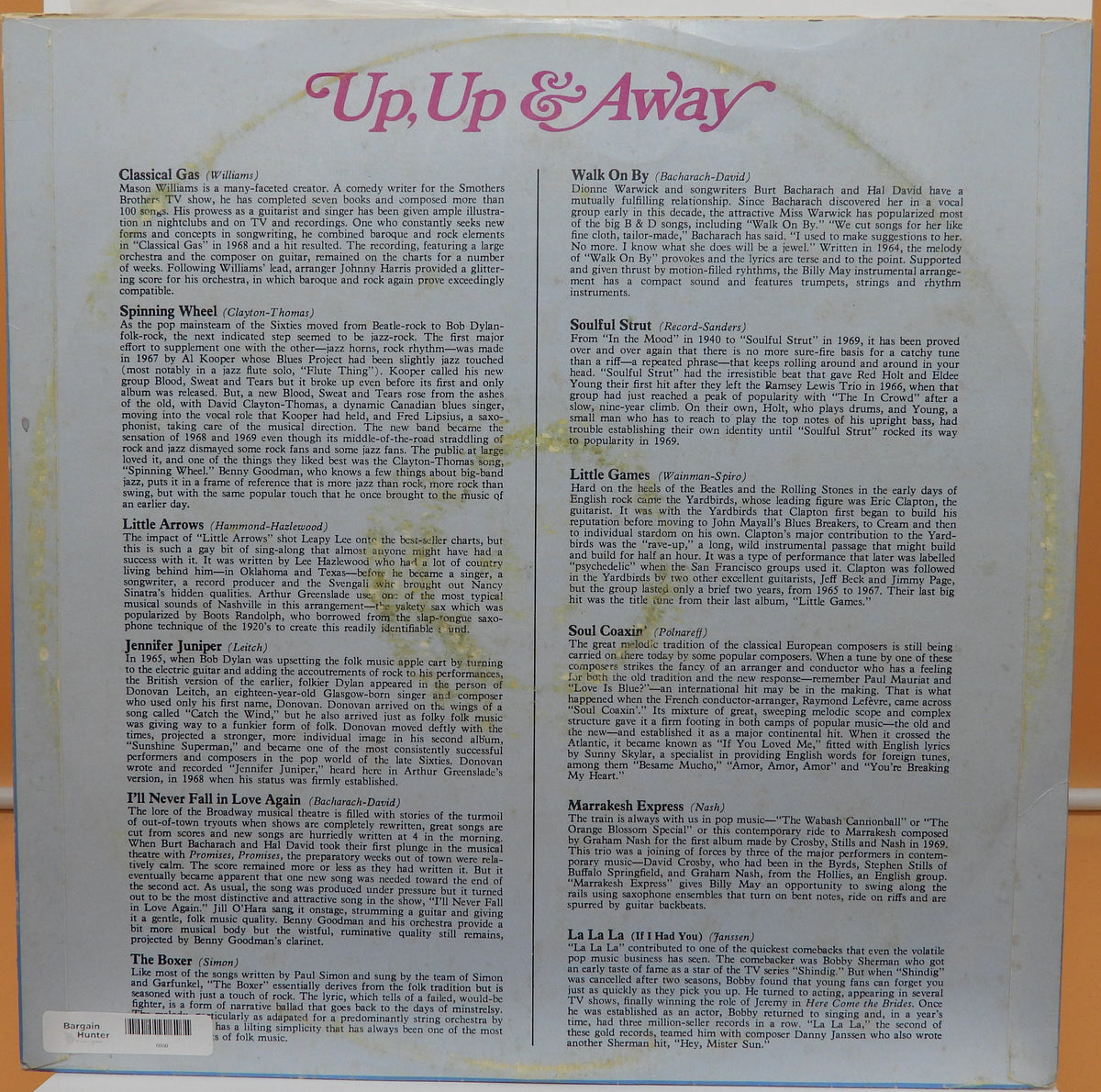 Reader's Digest Up & Away Vinyl Record Rd4 46