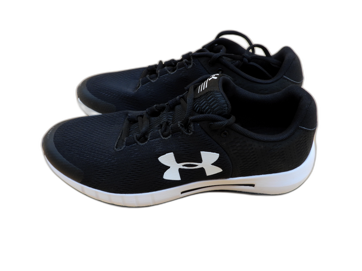 Under Armour Men's Black White Running Shoes