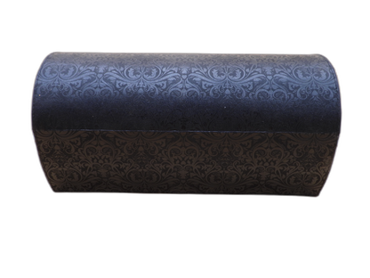 GHD Black Decorative Jewelry Storage Box w/ Mirror – Brass Accents – Damaged