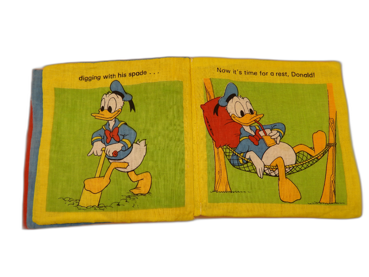 Donald Duck Soft Cloth Children's Book Garden Theme Budget Books Pty. Ltd.