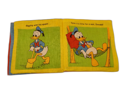 Donald Duck Soft Cloth Children's Book Garden Theme Budget Books Pty. Ltd.