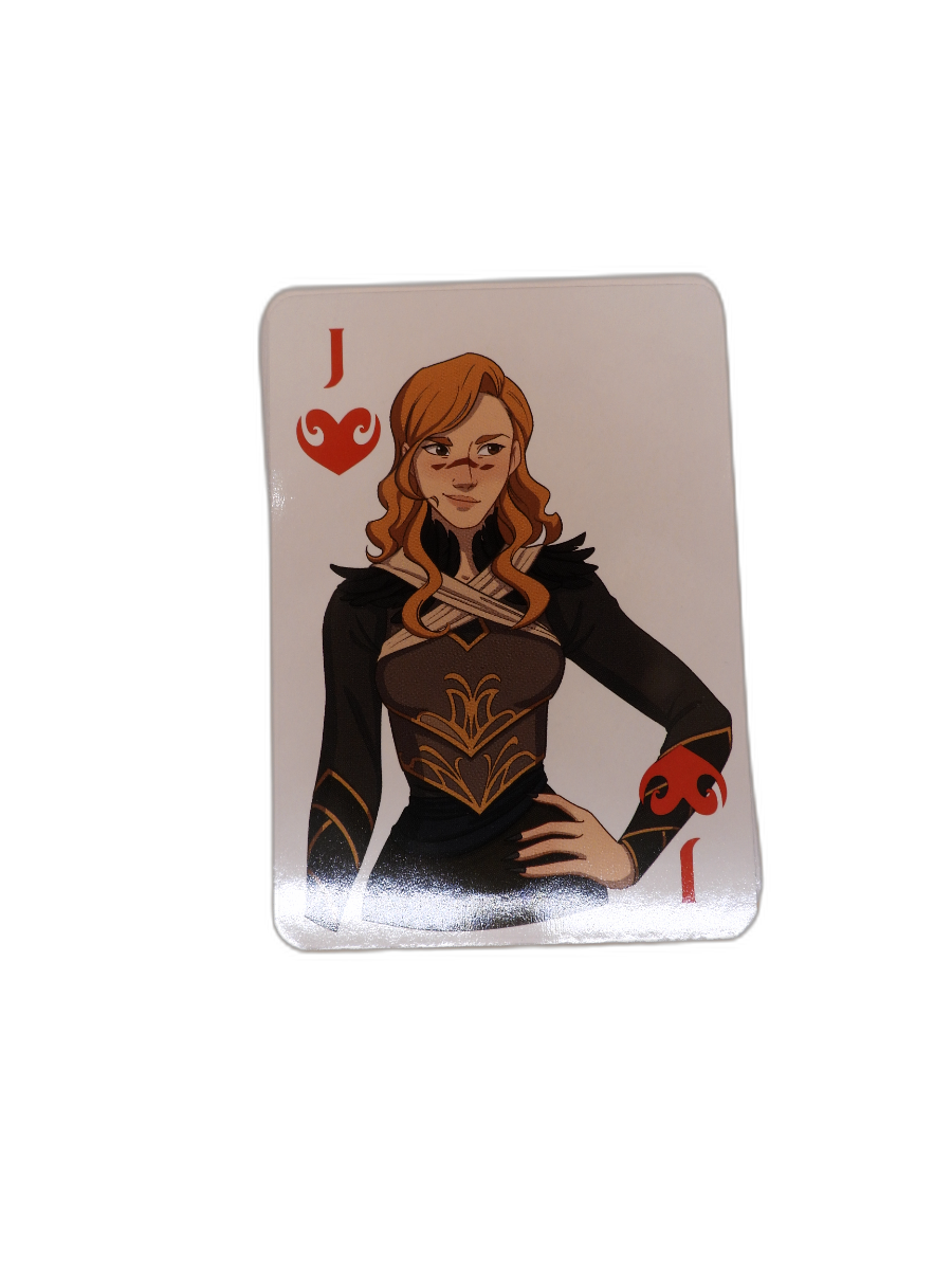 Witch Playing Cards Black and White Deck