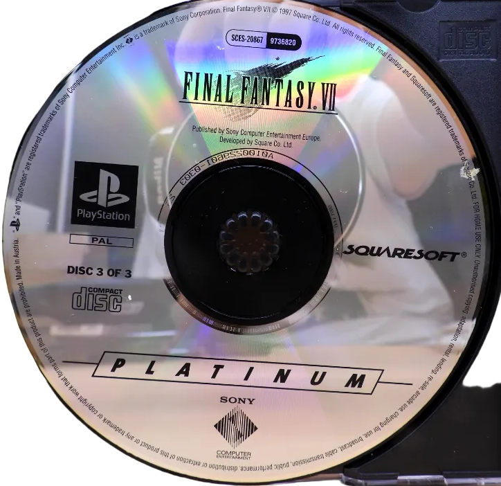 Final Fantasy Vii Playstation PS1 Rpg Game Squaresoft