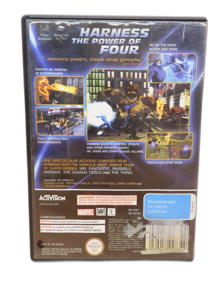 Fantastic 4 Nintendo Gamecube Pal Activision Game