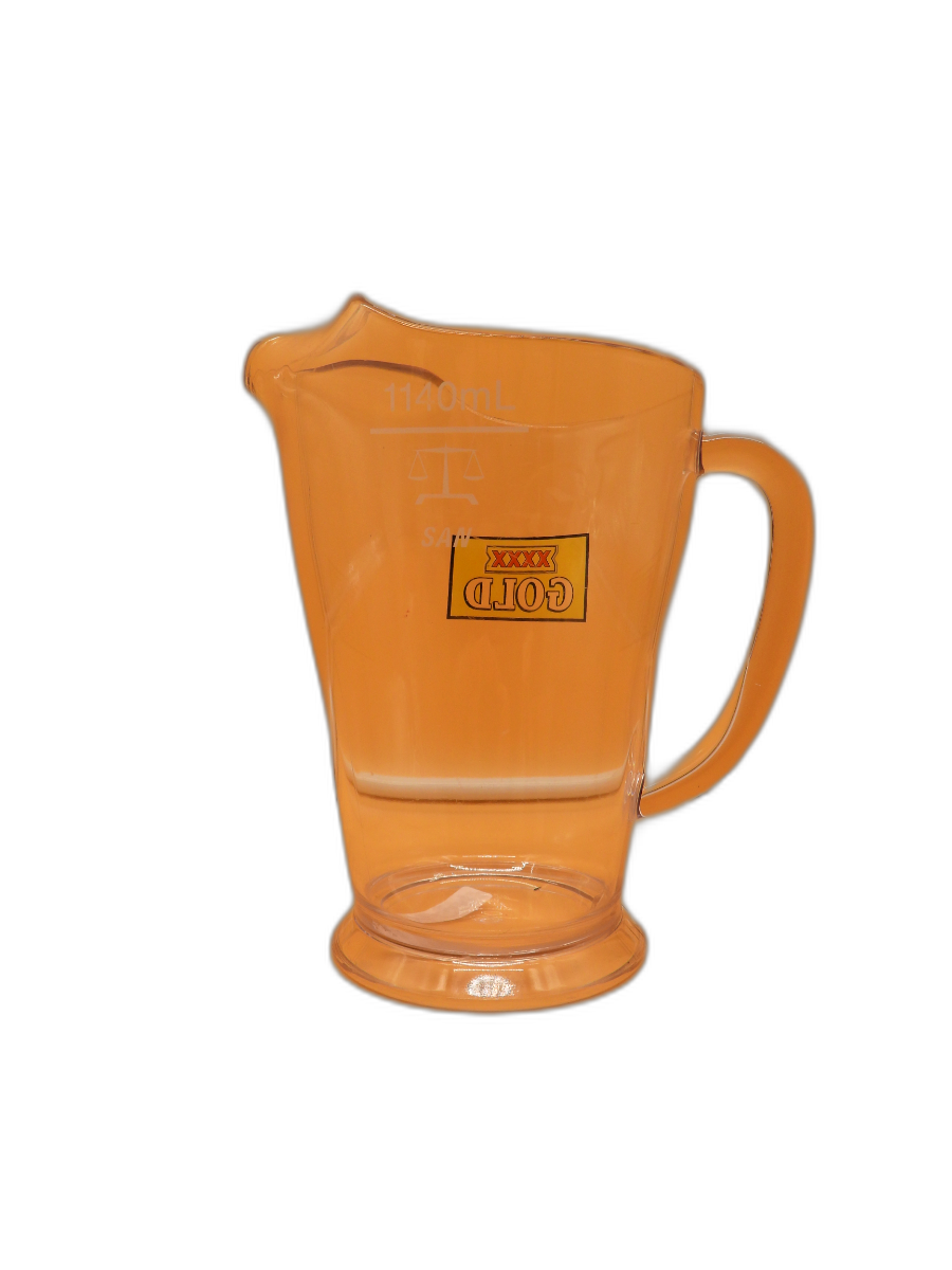 Xxxx Gold Plastic Beer Pitcher 1140ml