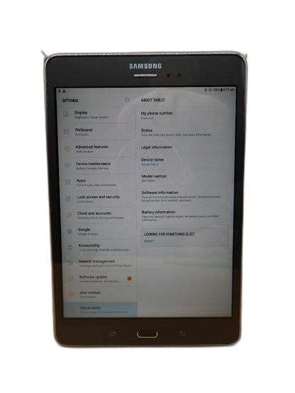 Samsung Galaxy Tab a 8.0 2015 Sm T355y 16gb Tablet scratches to screen 