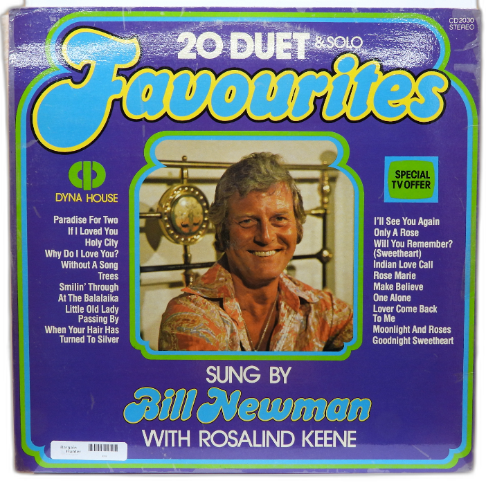 20 Duet & Solo Favourites Vinyl Record By Bill Newman & Rosalind Keene Dyna Hous