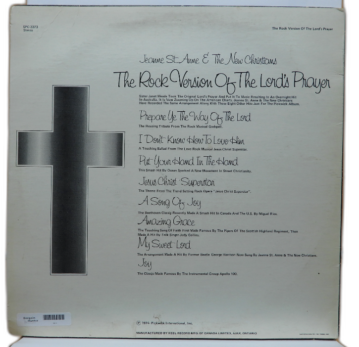 Pickwick Spc 3373 the Rock Version of the Lord's Prayer Vinyl Lp