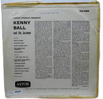 Kenny Ball and His Jazzmen Vinyl Lp Astor Plp 1086