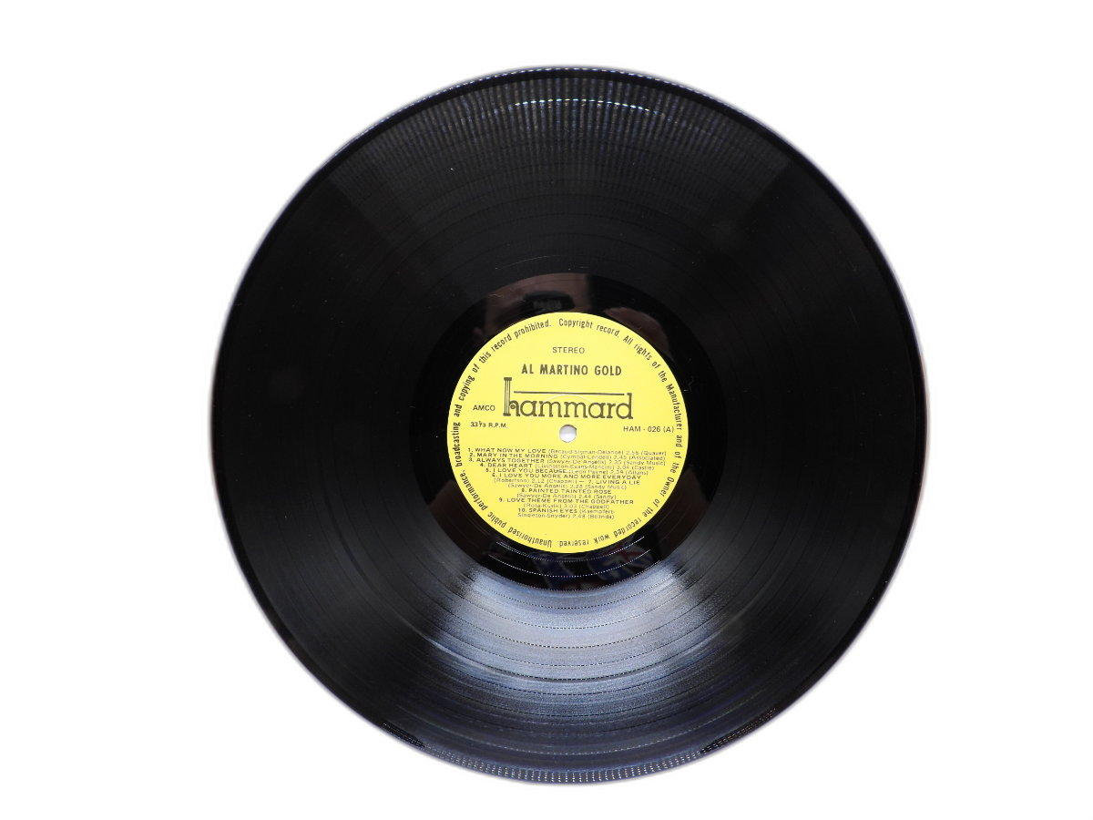 Al Martino Gold Vinyl Record Lp Hammard Ham 026