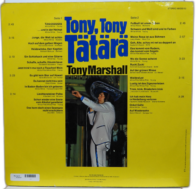 Tony Marshall Tätärä Vinyl Lp Ariola 88 050 Iu Vinyl Record