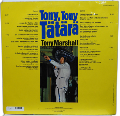Tony Marshall Tätärä Vinyl Lp Ariola 88 050 Iu Vinyl Record