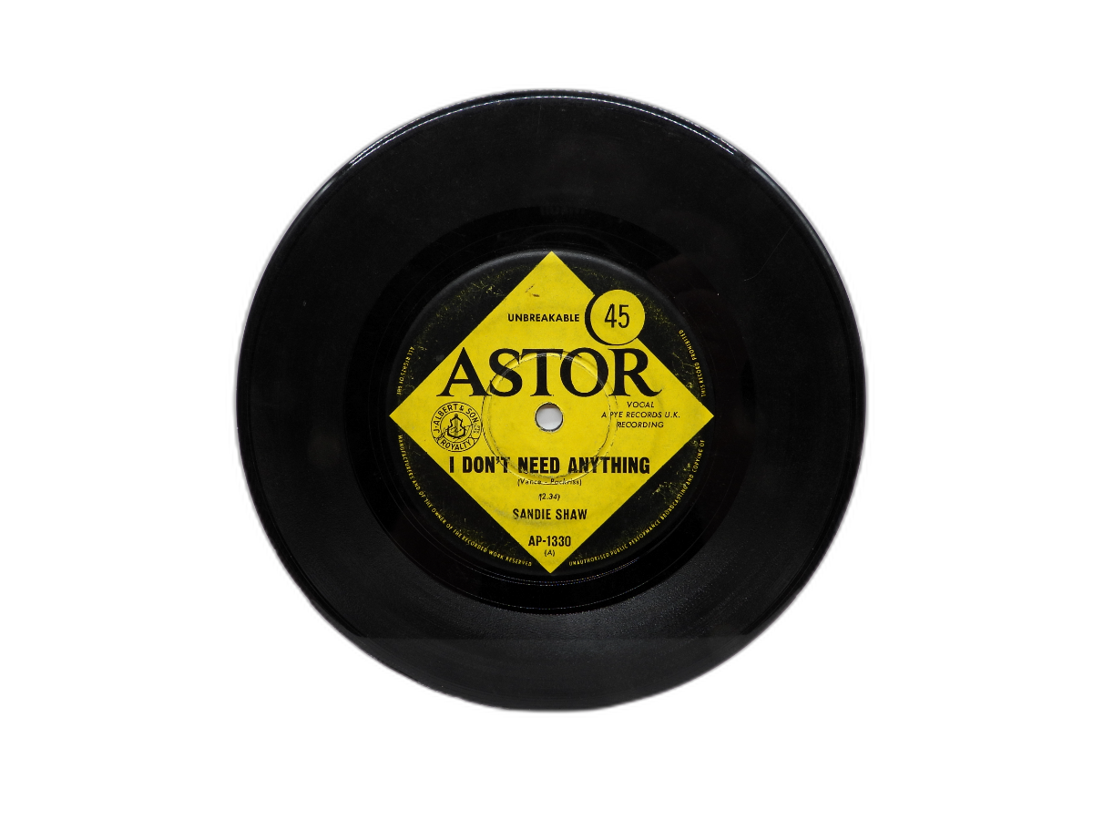 Sandie Shaw Keep in Touch / I Don't Need Anything 45 Rpm Vinyl Single Astor