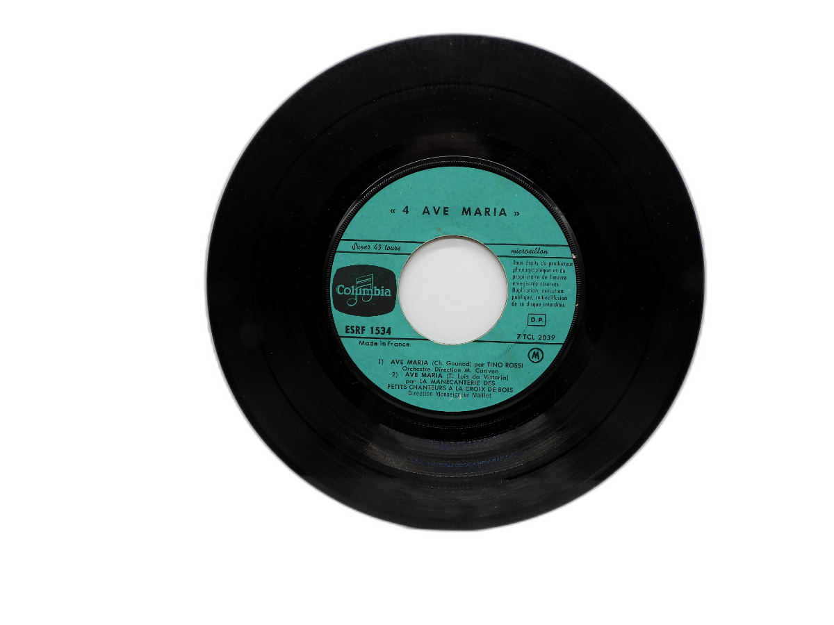 4 Ave Maria Columbia 45 Rpm Vinyl Record Esrf 1534