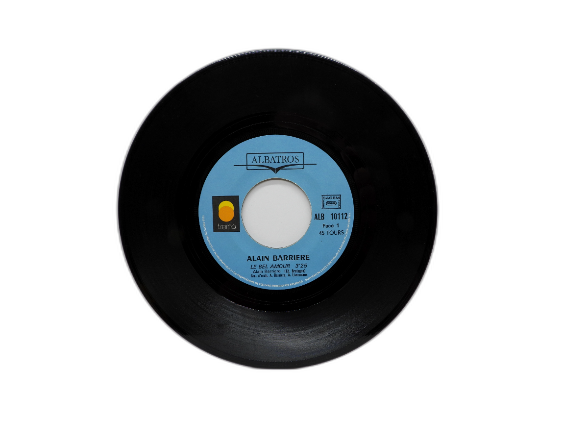 Alain Barriere Le Bel Amour 45 Rpm Vinyl Record Albatros