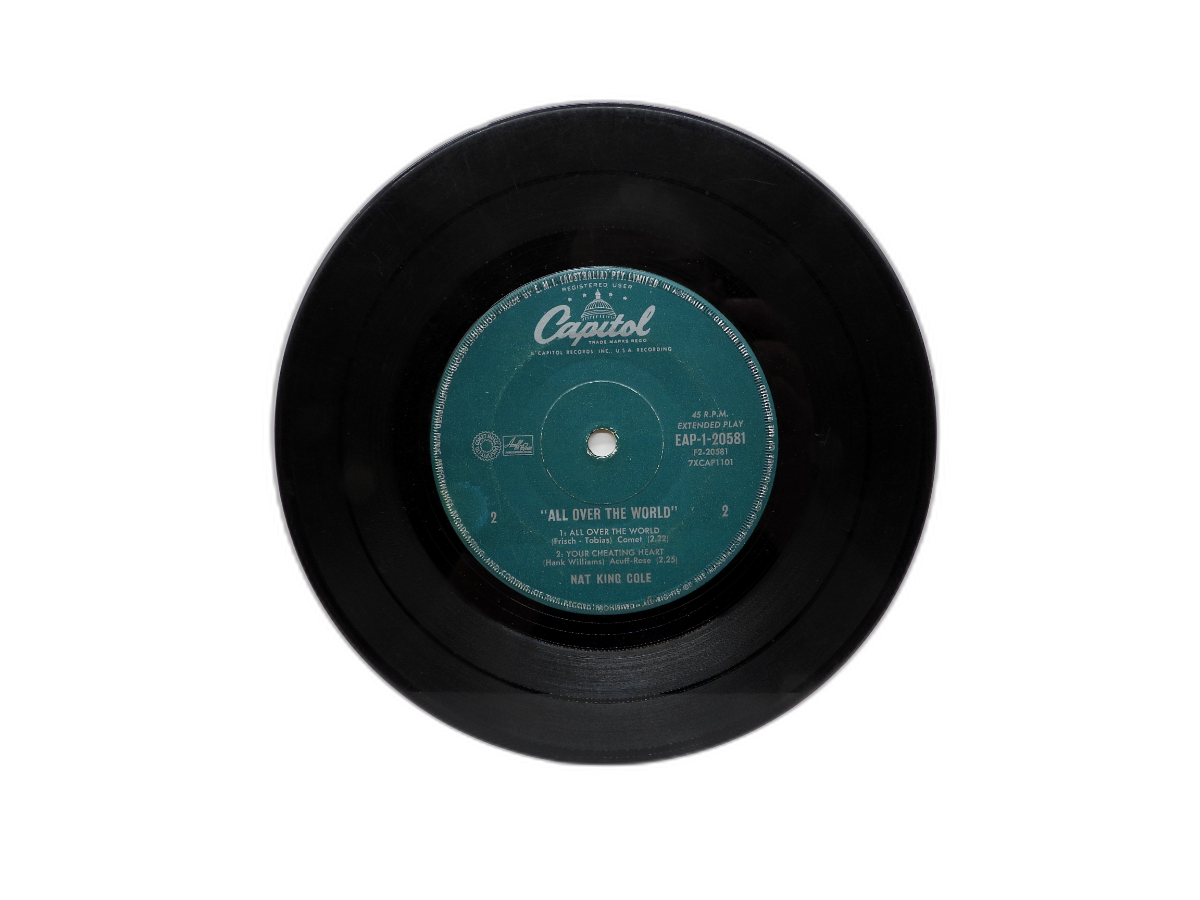 Nat King Cole All Over the World 45 Rpm Vinyl Record Capitol Records