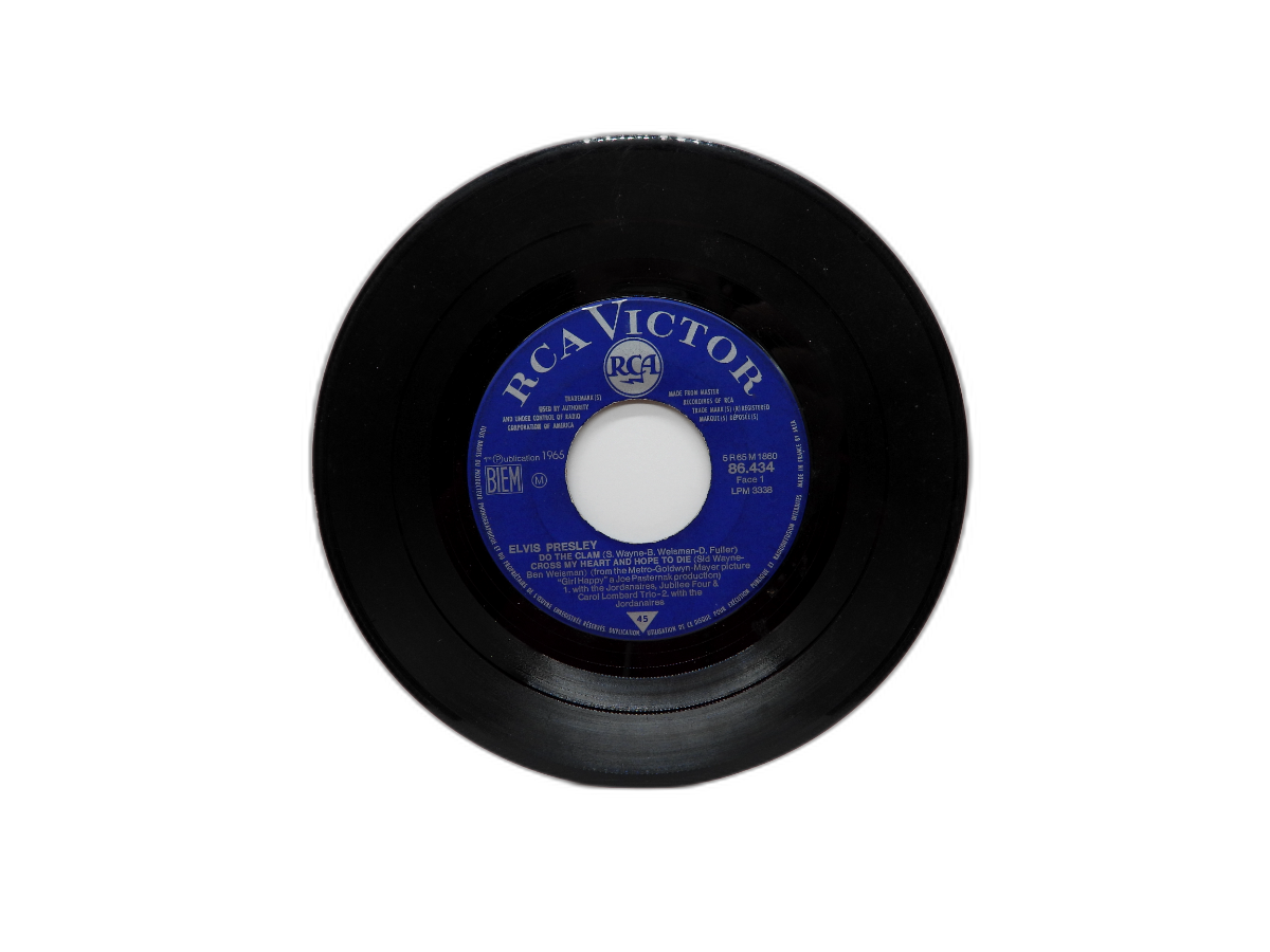 Elvis Presley Do the Clam 45 Rpm Vinyl Record Rca Victor