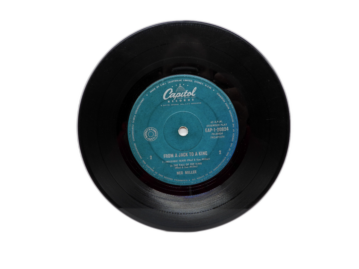 From a Jack to a King 45 Rpm Vinyl Record Ned Miller Capitol Records