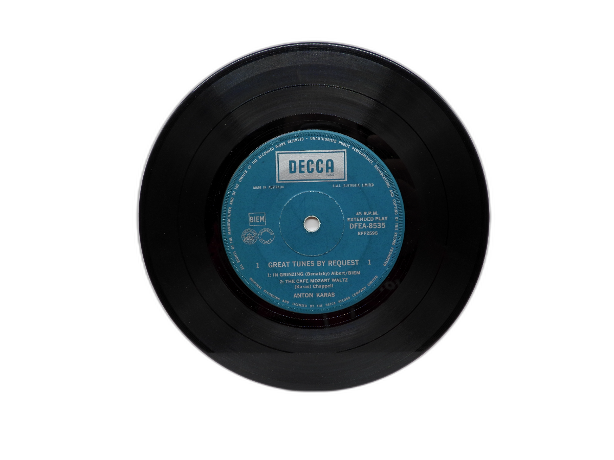 Anton Karas Great Tunes By Request 45 Rpm Vinyl Decca