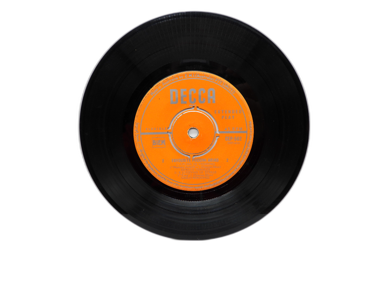 Decca Favourite Puccini Arias 45 Rpm Vinyl Record