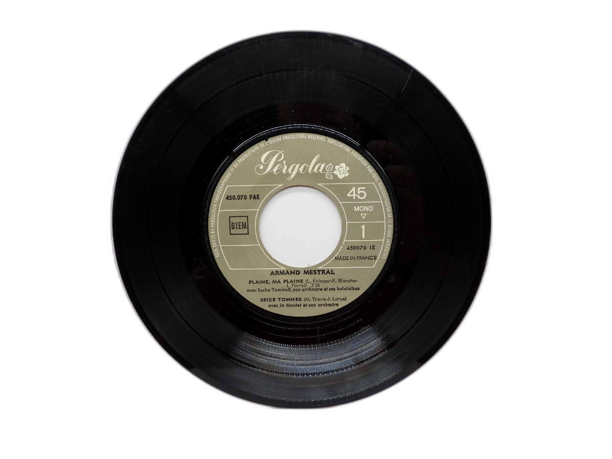 Armand Mestral Plaine Ma Plaine / Seize Tonnes 7" Vinyl Single Pergola