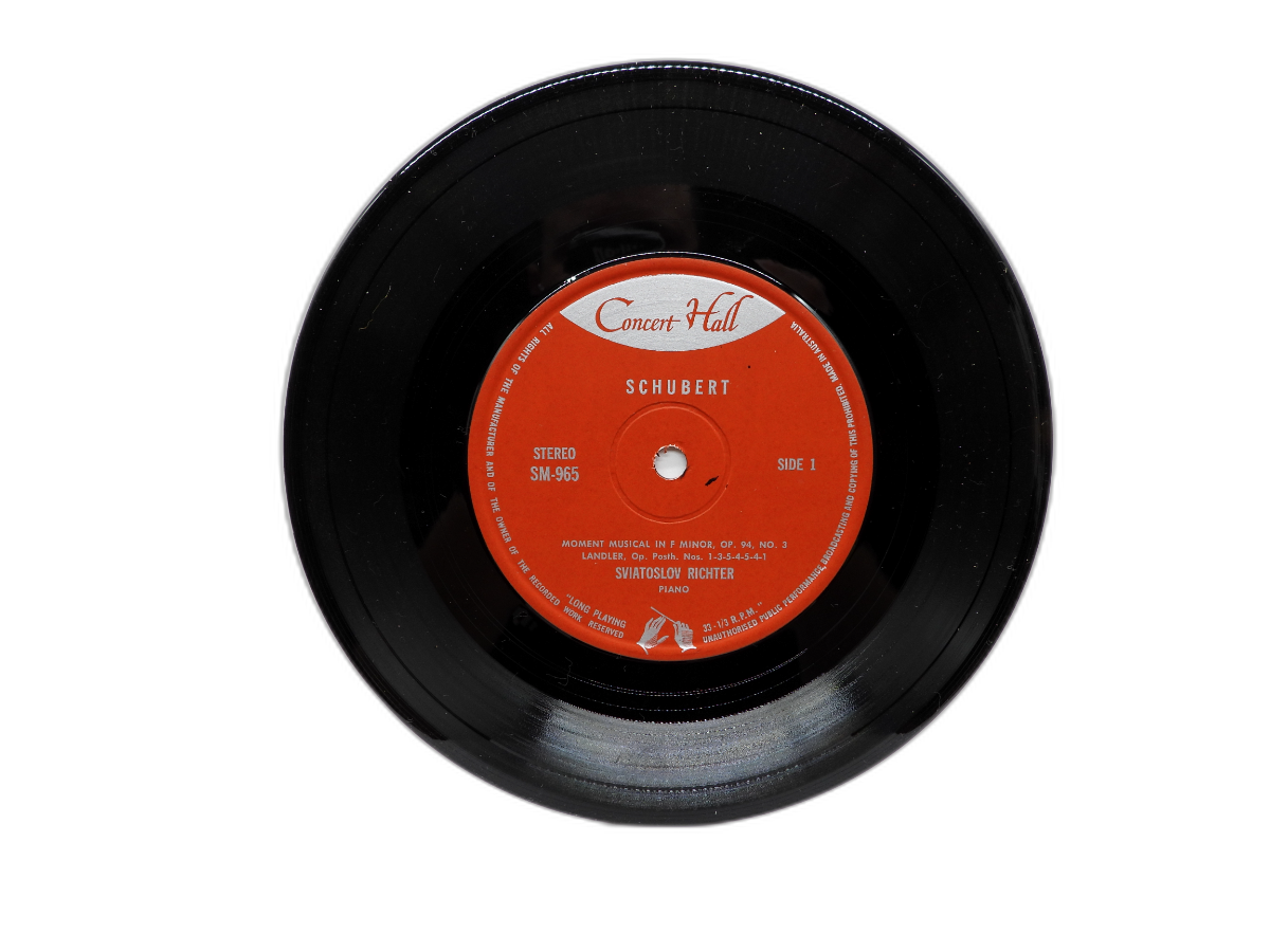 Richter Plays Schubert Vinyl Record Concert Hall