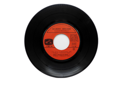 Gilbert Becaud 7 Inch 45 Rpm Vinyl Record Microsillon
