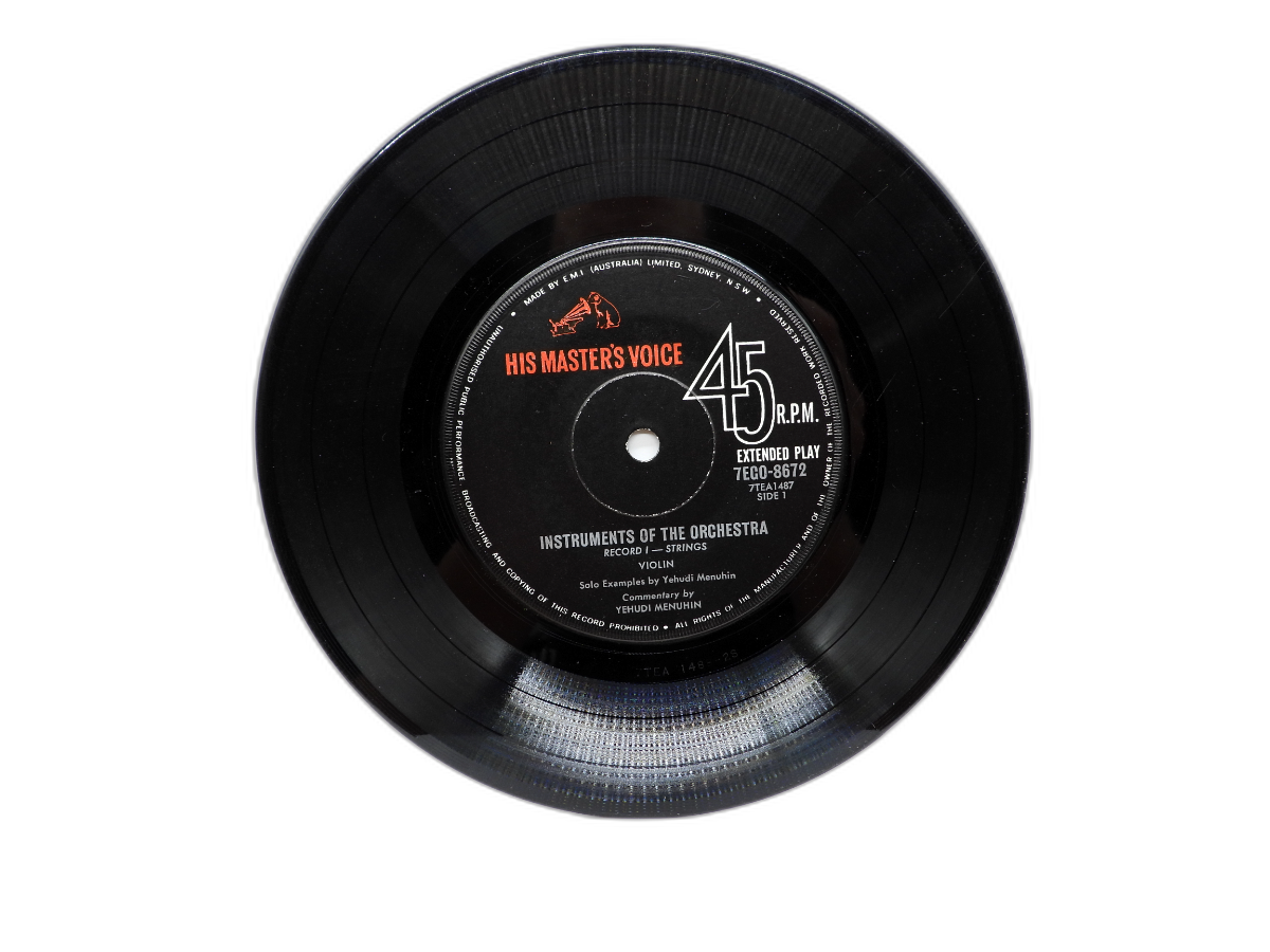 Instruments of the Orchestra No.1 Strings Vinyl 45 Rpm His Master's Voice