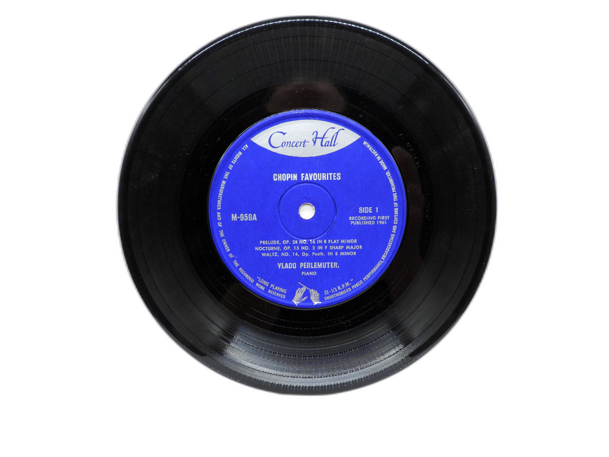 Chopin Favourites Vinyl Record By Vlado Perlemuter Concert Hall