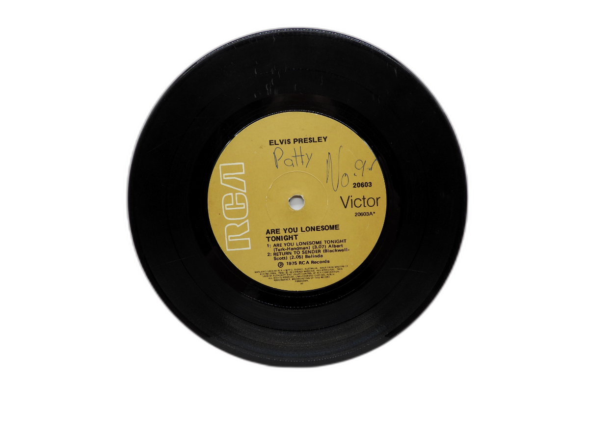 Elvis Presley Are You Lonesome Tonight 7" 45 Rpm Vinyl Single Rca Victor