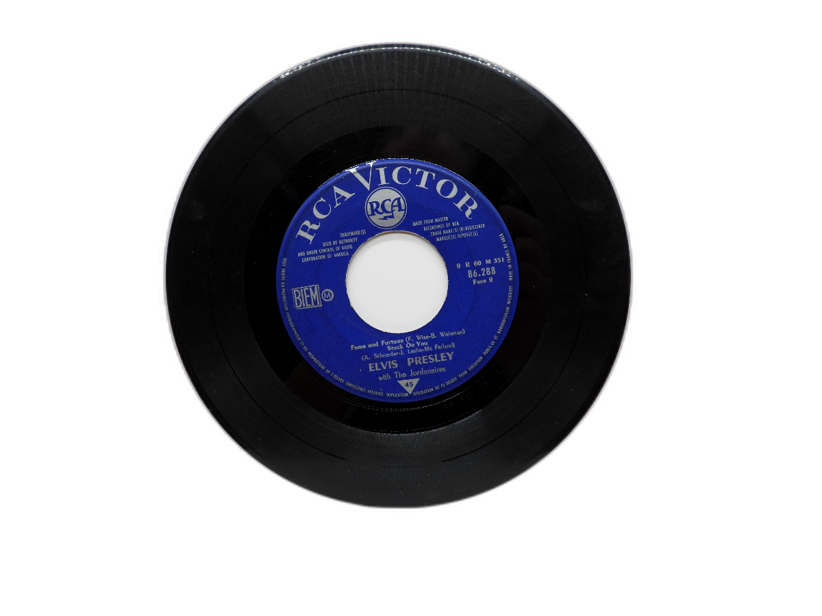 Elvis Presley It's Now Or Never / a Mess of Blues 45 Rpm Vinyl Rca Victor