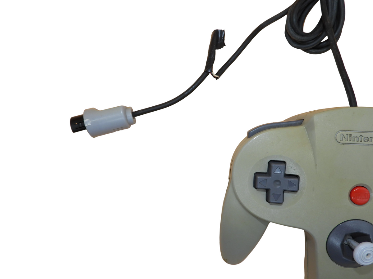 Nintendo 64 Wired Controller Game Yellowed / Thumb Stick Worm 