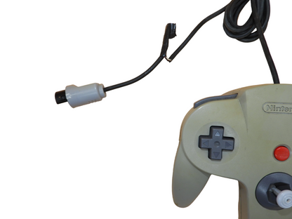 Nintendo 64 Wired Controller Game Yellowed / Thumb Stick Worm 