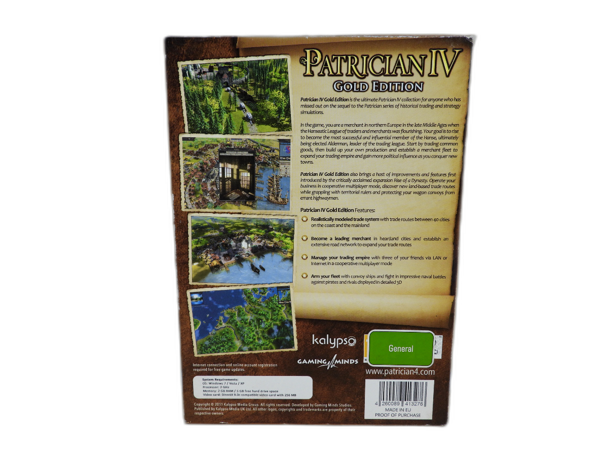 Patrician Iv Gold Edition Pc Game Kalypso
