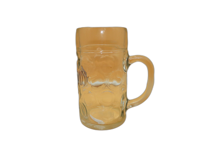 Paulaner München 1l Dimpled Glass Beer Stein Mug