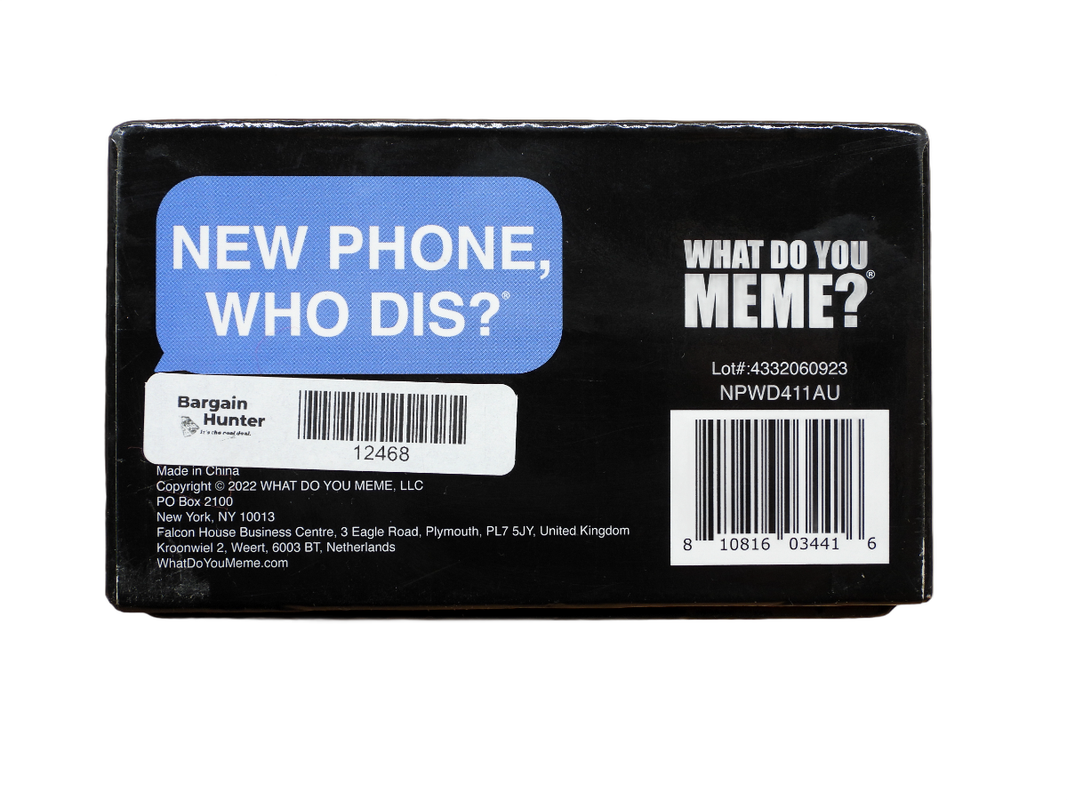 New Phone Who Dis? Aussie Edition Party Card Game What Do You Meme?