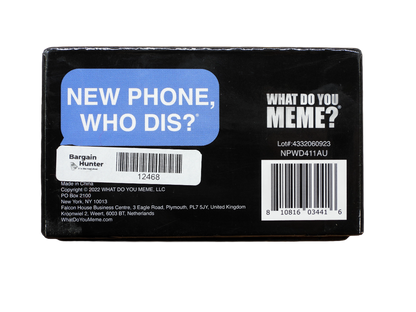 New Phone Who Dis? Aussie Edition Party Card Game What Do You Meme?