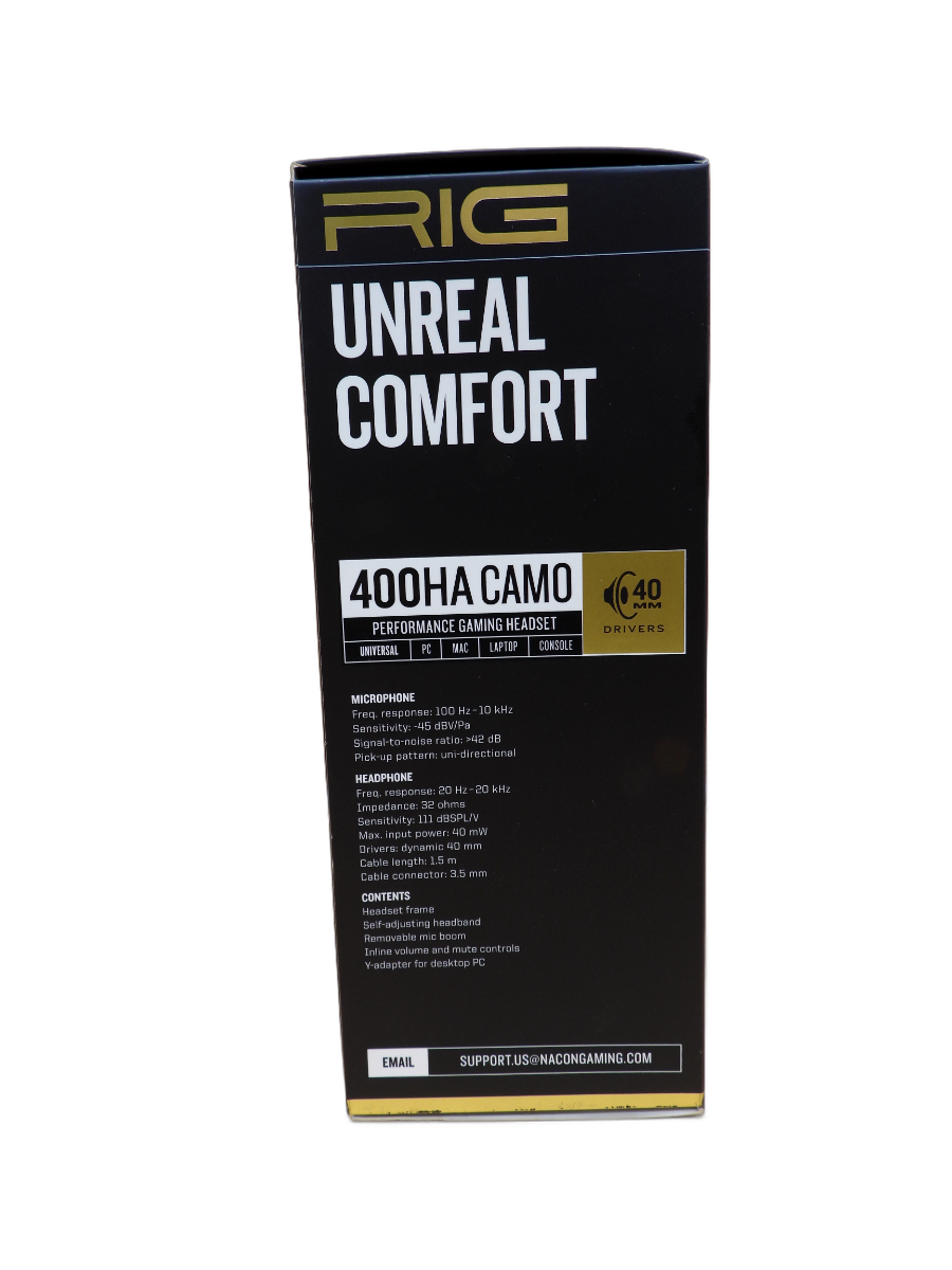 Rig 400ha Camo Gaming Headset Universal