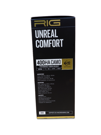 Rig 400ha Camo Gaming Headset Universal