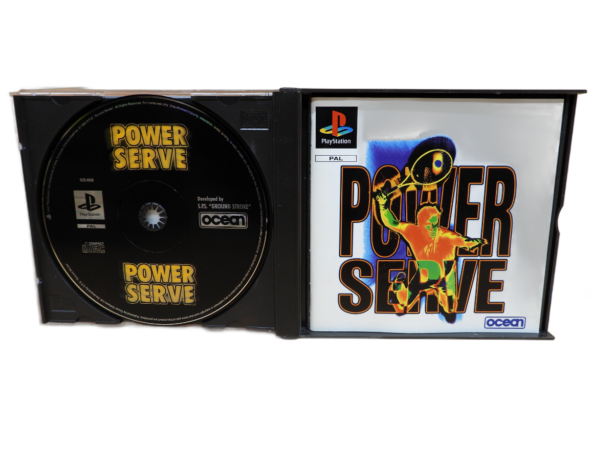 Power Serve 3d Tennis Playstation PS1 Ocean Game